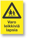 Varo leikkiviä lapsia